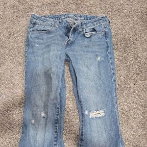 American Eagle Flare Distressed Women Jeans